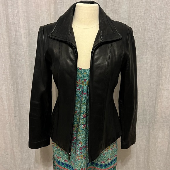 Avanti contemporary leather jacket M vintage - Picture 1 of 10